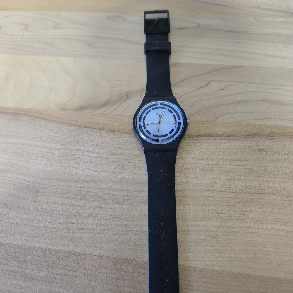 Swatch Blue and Black Smartwatch - Picture 5 of 10